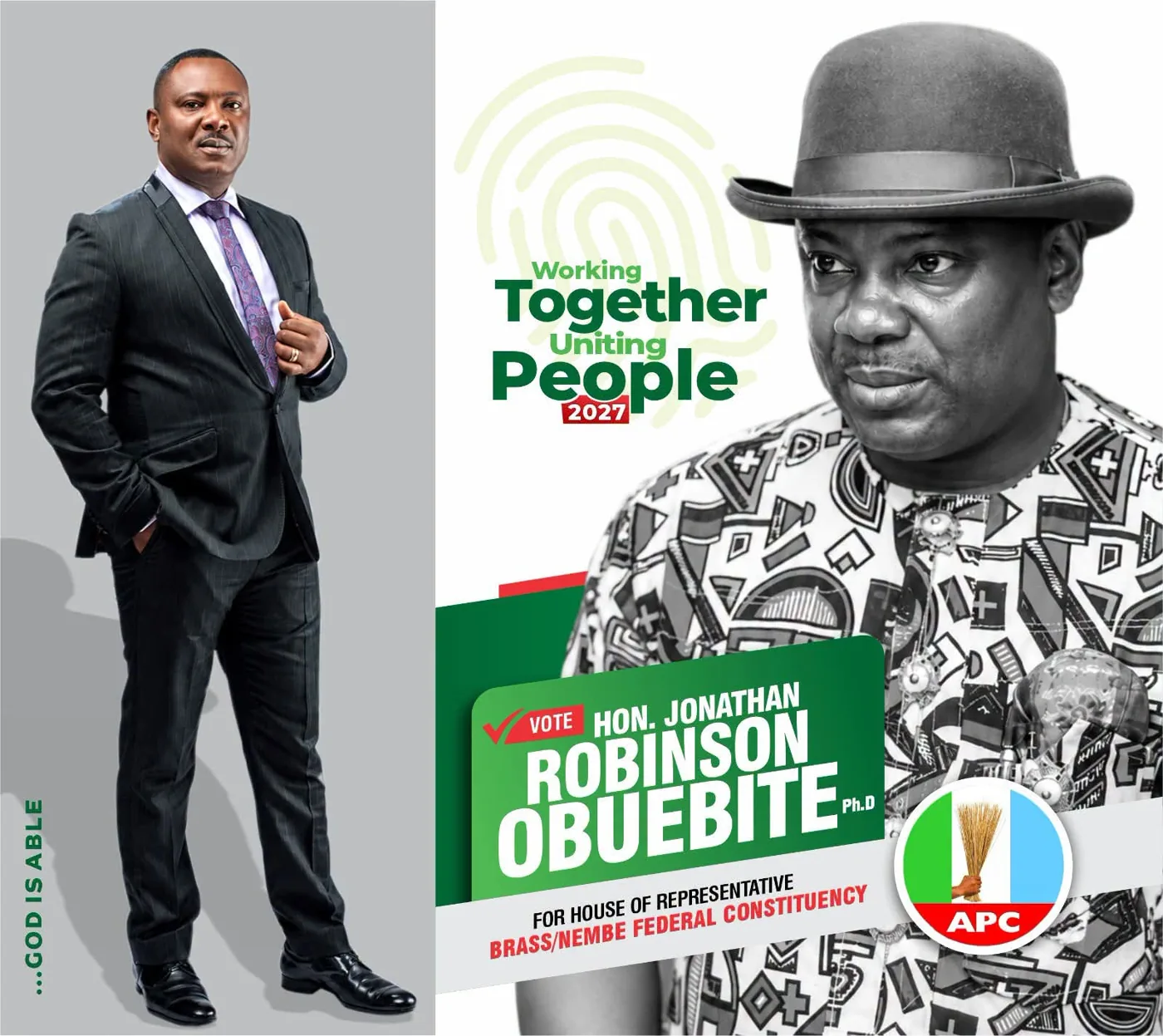 Jonathan Robinson Obuebite in traditional attire